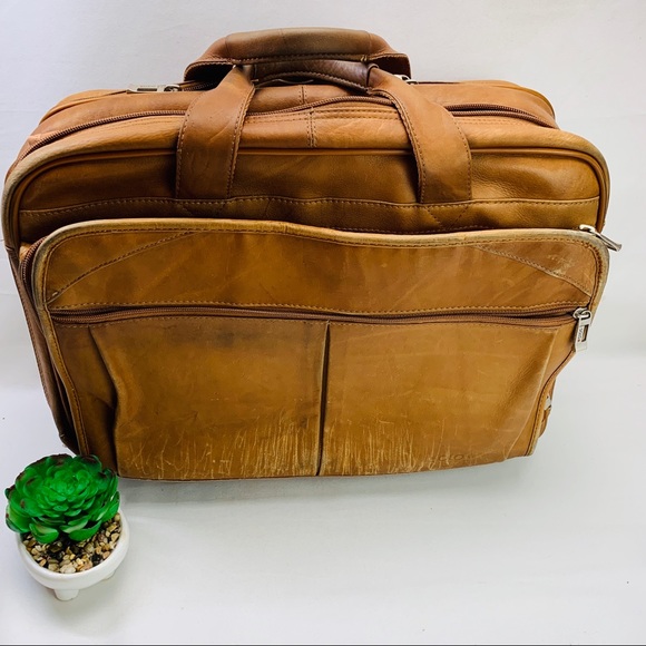 totes Handbags - Totes computer travel bag with wheels brown